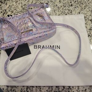 Brahmin Iridescent Purple Women's Bag